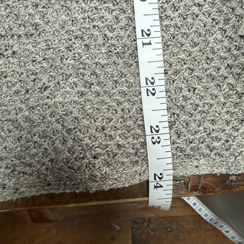Eileen Fisher Textured Knit Mock Neck Grey Sweater Neutral Quiet Luxury Minimal - Picture 7 of 8